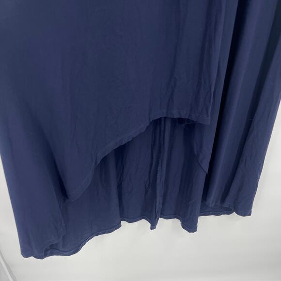 Vtg 90s Chico's Babydoll Maxi Dress Sz 16 Chicos 3 Asymmetrical Coastal Minimal - Picture 5 of 13